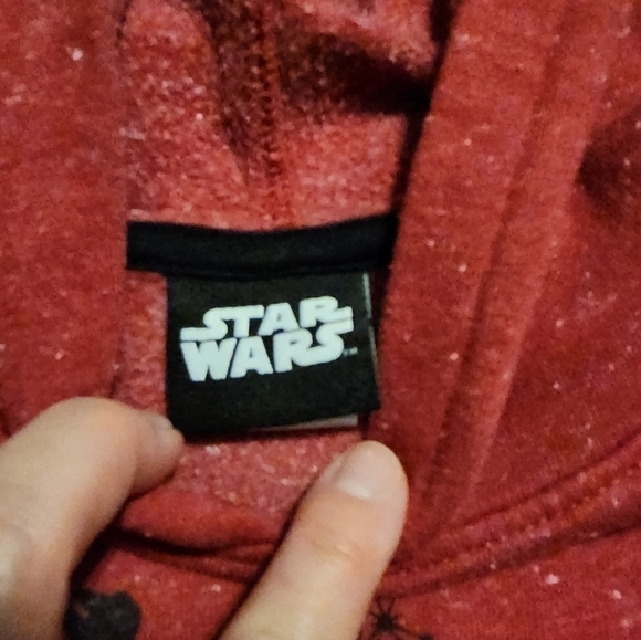 Boy's Star Wars Red And Black Hoodie, Size Large - Picture 4 of 8
